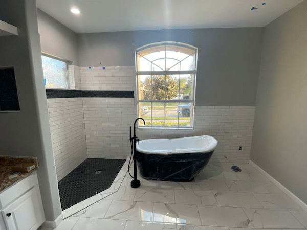 Bathtub after refinishing